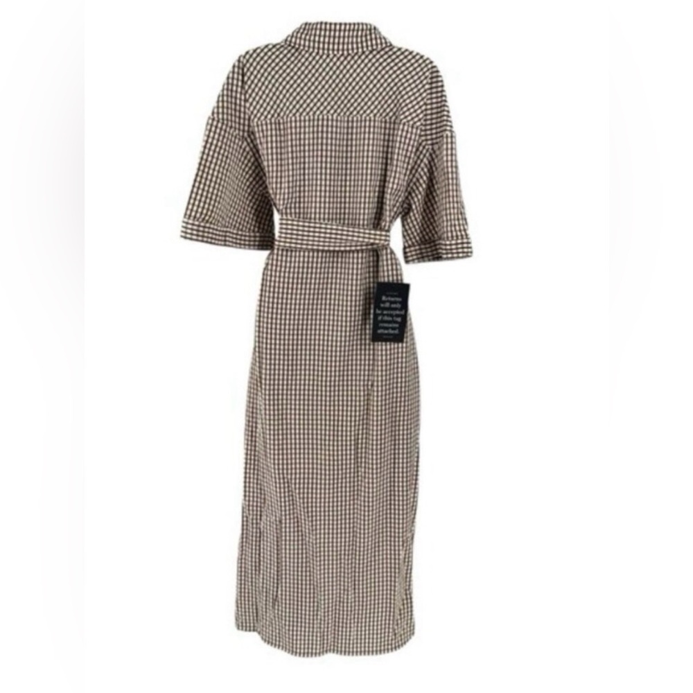 Pomander Place NEW Brown Gingham Seersucker Zacara
Maxi Dress Size XXXL - Picture 5 of 6